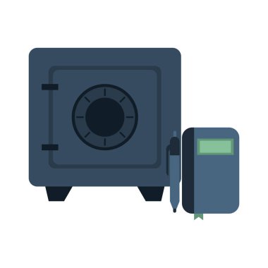 Güvenli kutu parası izole edilmiş simge