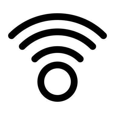 kablosuz bağlantı sinyali izole edilmiş simgesi