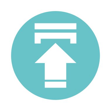 ok gönderme işareti izole edilmiş simgesi