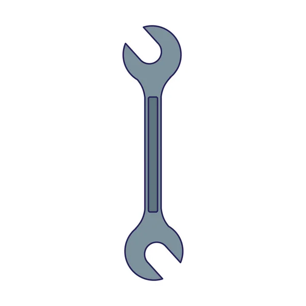 Skiftnyckel verktyg ikon, reparation verktyg design — Stock vektor