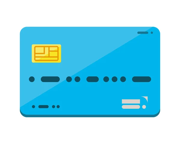 Tarjeta de crédito dinero aislado icono — Archivo Imágenes Vectoriales