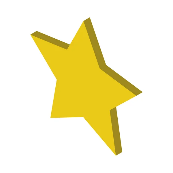 Знак якості зірки ізольована піктограма — стоковий вектор