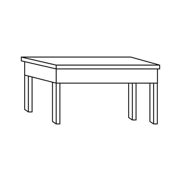Значок столу, плоский дизайн — стоковий вектор