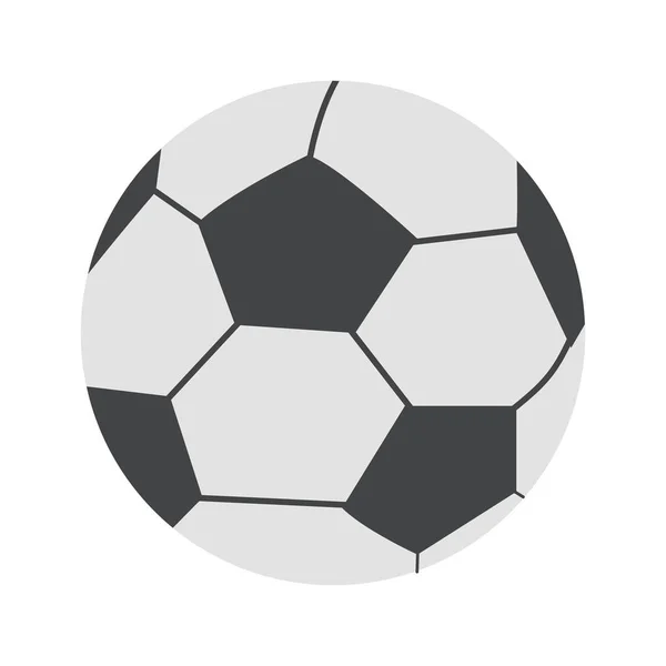 Ποδόσφαιρο εικονίδιο μπάλα, επίπεδη σχεδίαση — Διανυσματικό Αρχείο