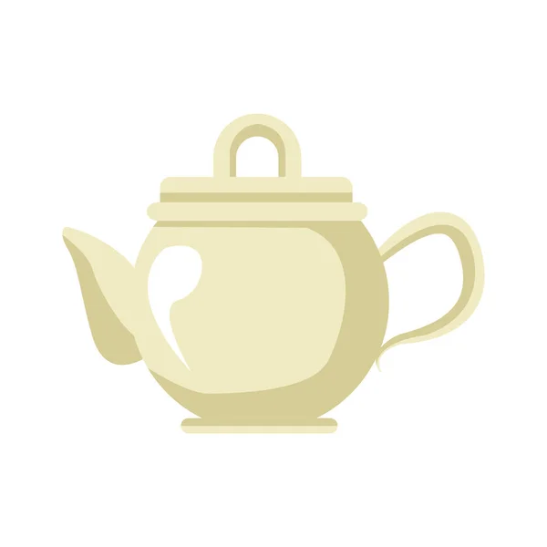 Ikona dzbanek do herbaty, projekt naczyń kuchennych — Wektor stockowy
