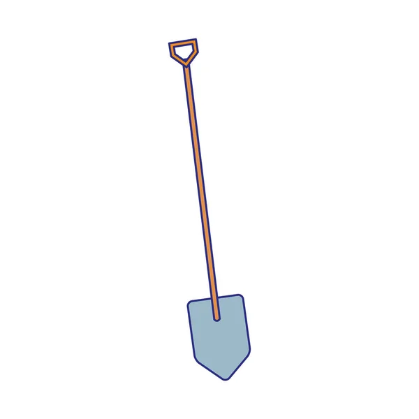 Isolated construction shovel icon vector design — Stock Vector