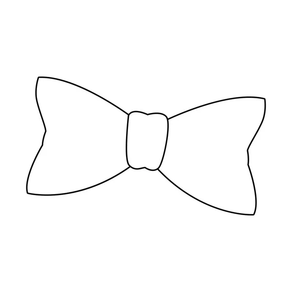 Icône noeud papillon, design plat — Image vectorielle