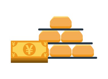 Yen 'in paraları külçe altınla dolu.