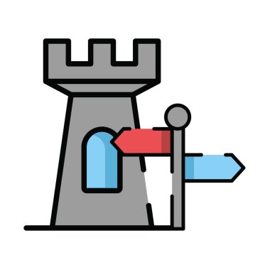 Binalarla trafik oku işareti