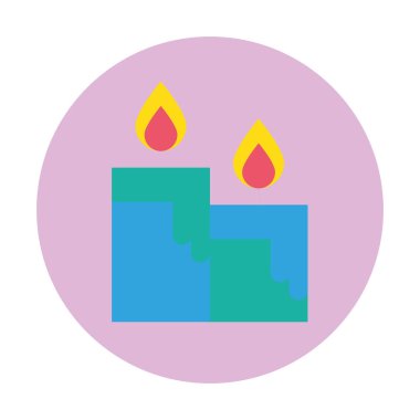 mum ateşi simge izole