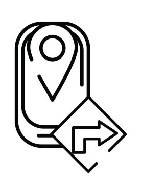 Pin konumu GPS ve trafik sinyalli akıllı telefon