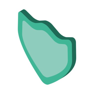 kalkan güvenlik görevlisi izole simgesi