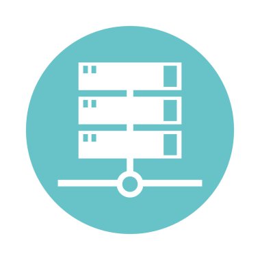 veri sunucusu kulesi izole edilmiş simgesi