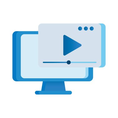 ortam oynatıcı arayüzü ile masaüstü bilgisayar görüntüsü