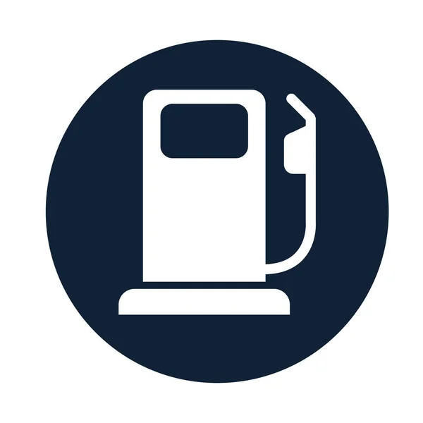 Tankstation dienst plat pictogram — Stockvector