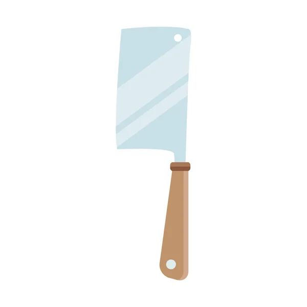 Cleaver icon, kitchen utensils design — 스톡 벡터