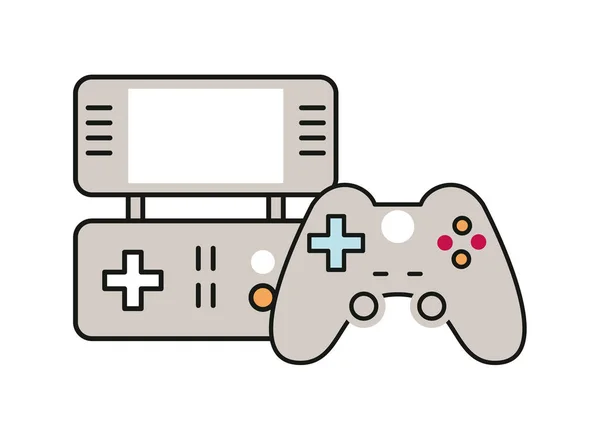 Video game controles hanteren pictogrammen — Stockvector