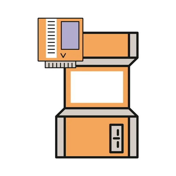 Icône de machine rétro de jeu vidéo — Image vectorielle