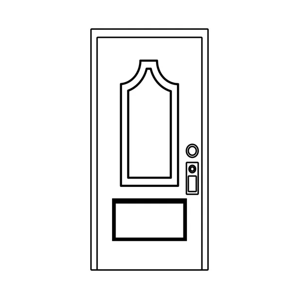 House door icon, flat design — ストックベクタ