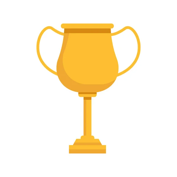 Trophy cup icon, flat design — Stock Vector