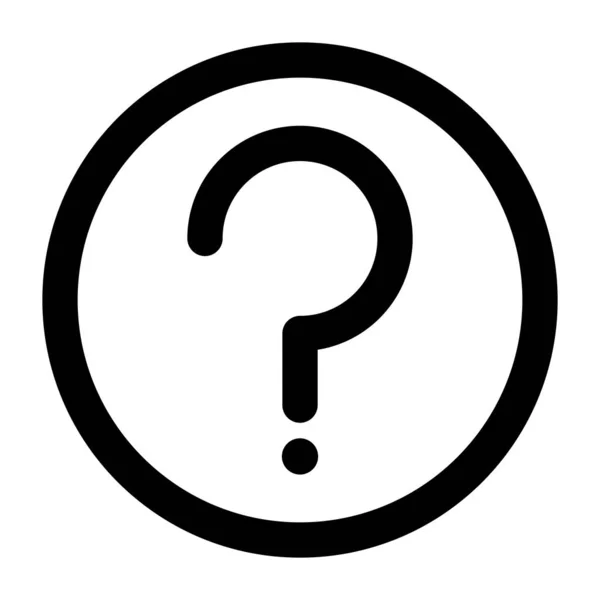 Abfragesymbol fragen isoliertes Symbol — Stockvektor