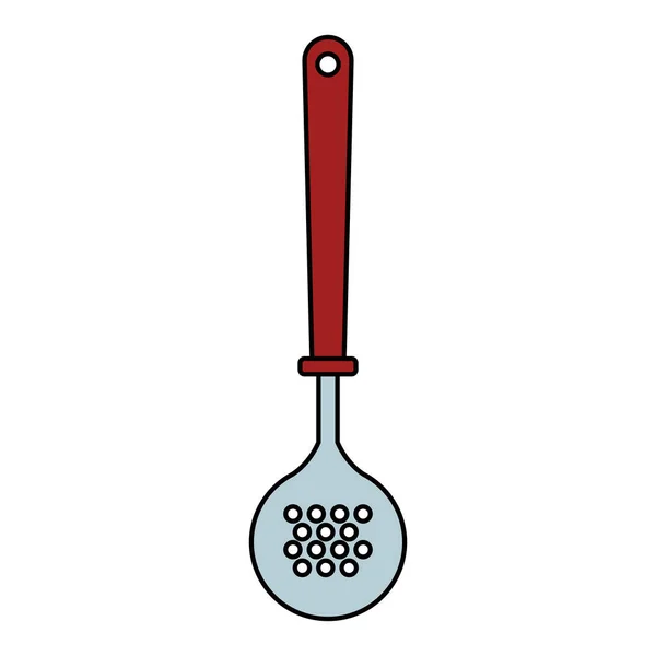 Икона скиммера сетки, дизайн кухонной утвари — стоковый вектор