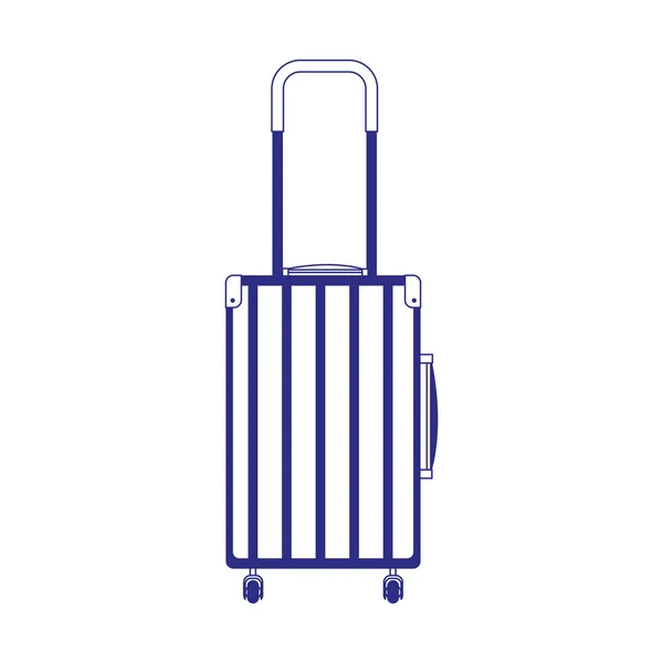 Travel suitcase icon, flat design — Stock Vector