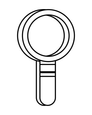 büyüteç izole edilmiş simge ara