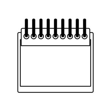 boş takvim simgesi, düz tasarım