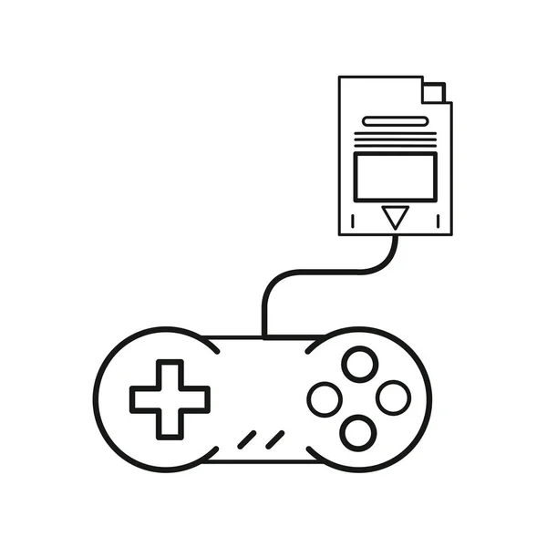 ビデオゲームコントロールとカートブリッジ — ストックベクタ