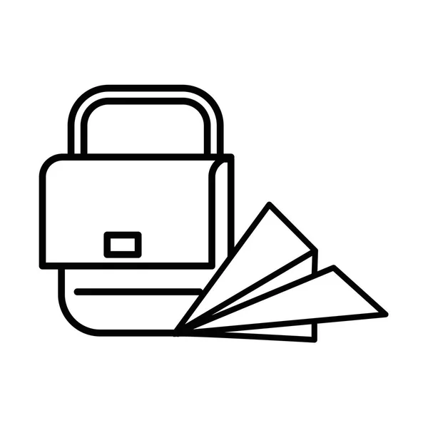 Postdiensthandtasche isoliert Symbol — Stockvektor