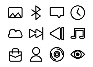 kullanıcı arayüzü kümesi simgelerinin demeti