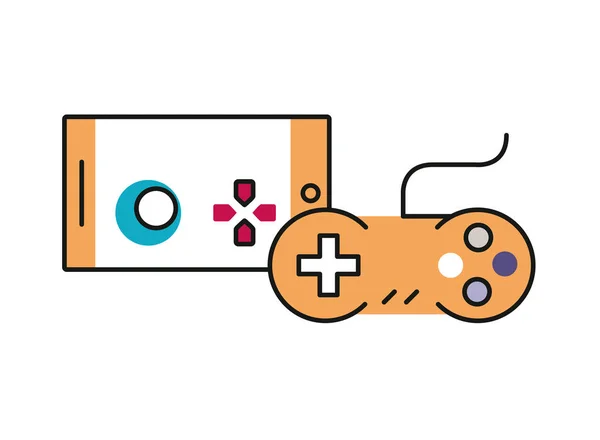 Video game controls handle icons — Stock Vector