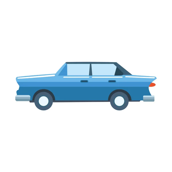 Blue car icon, colorful design — Stock Vector
