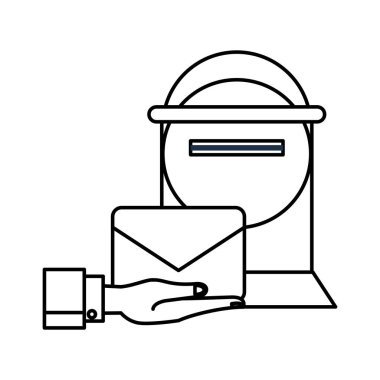 sokak posta kutusu posta servisi simgesi