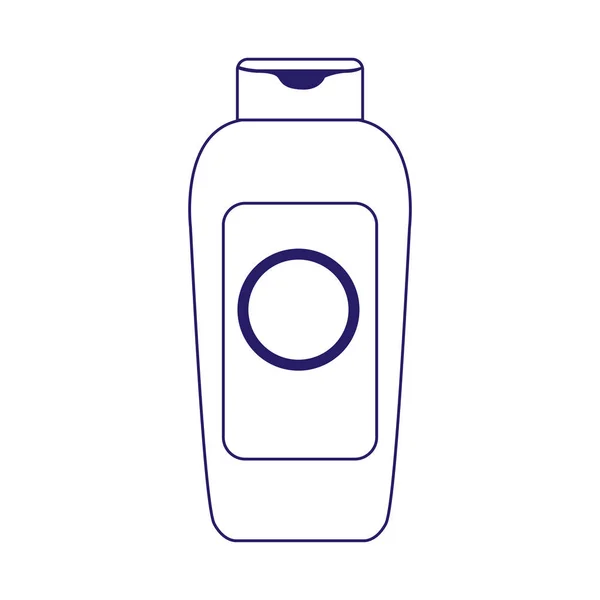 Icono de la botella de protector solar, diseño plano — Vector de stock