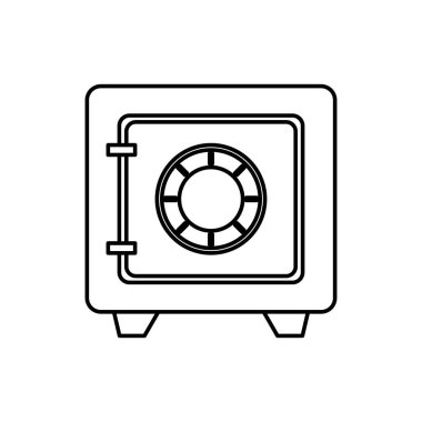 Güvenli kutu parası izole edilmiş simge