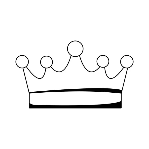 Ícone da coroa rainha, design plano — Vetor de Stock