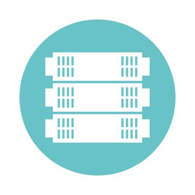 veri sunucusu kulesi izole edilmiş simgesi