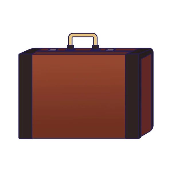 Travel suitcase icon, flat design — ストックベクタ