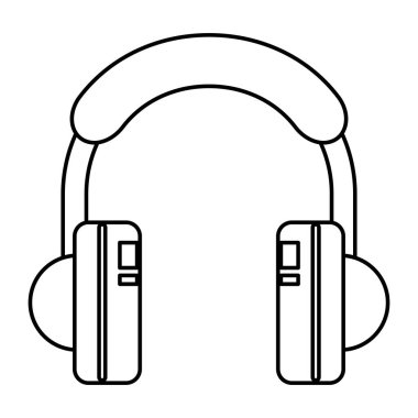 kulaklıklar ses aygıtı izole edilmiş simgesi