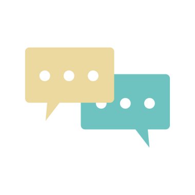 Konuşma baloncukları simgesi, renkli tasarım