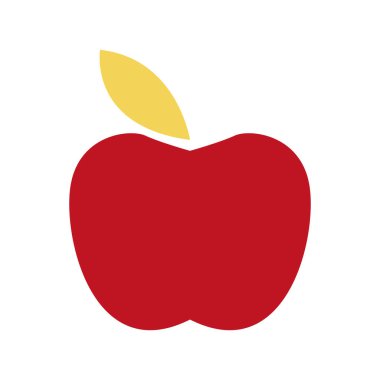 elma meyvesi simgesi, renkli tasarım