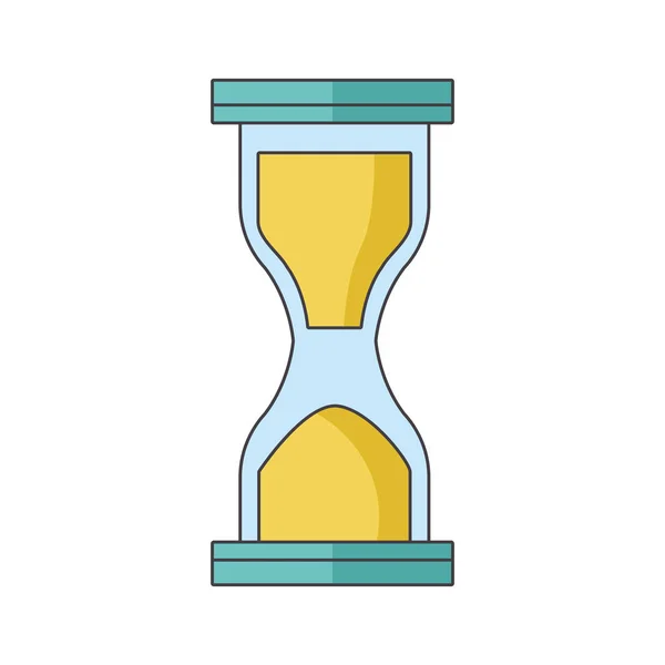 Icono de reloj de arena, diseño colorido — Vector de stock
