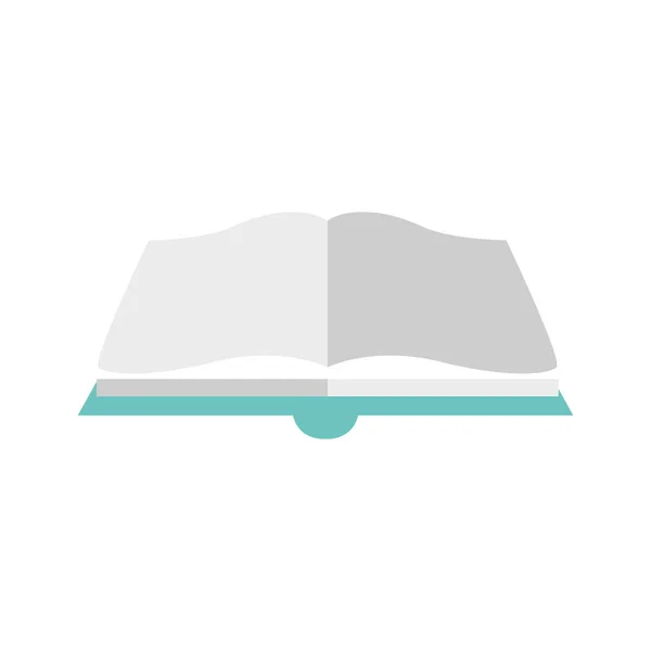 Icono de libro abierto, diseño colorido y plano — Archivo Imágenes Vectoriales
