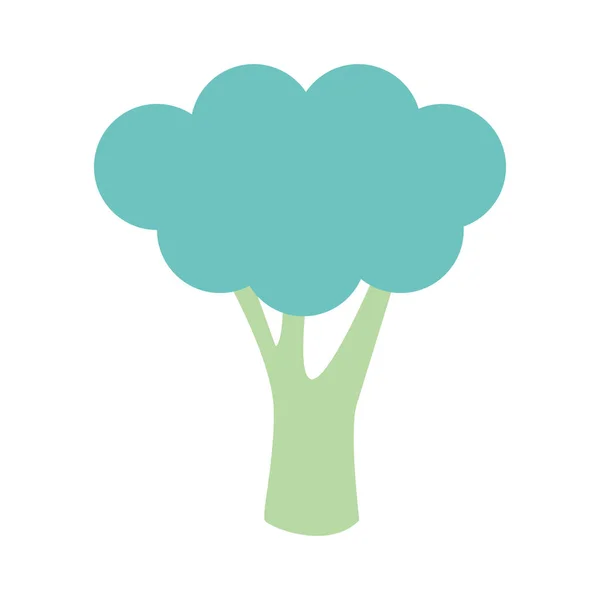 Icono de la verdura brócoli, diseño colorido — Vector de stock