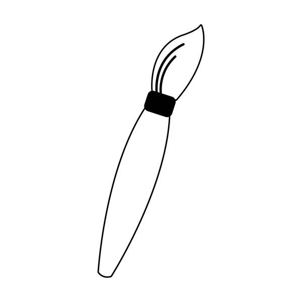 Paint pensel ikon, platt design — Stock vektor
