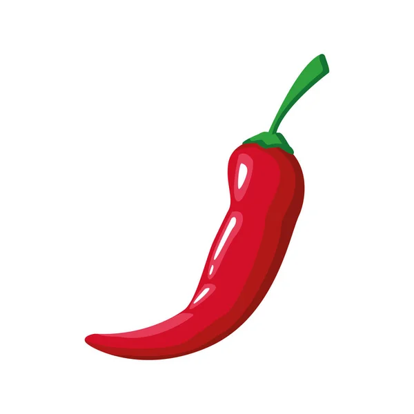 Geïsoleerde chili pictogram vector ontwerp — Stockvector