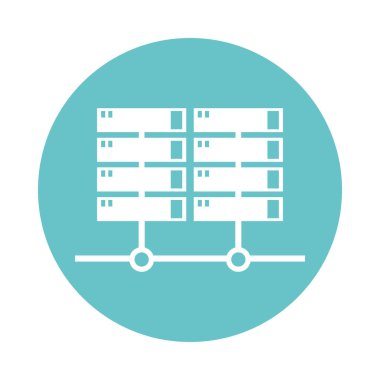 veri sunucusu kulesi izole edilmiş simgesi