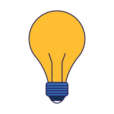 ampul simgesi, düz tasarım